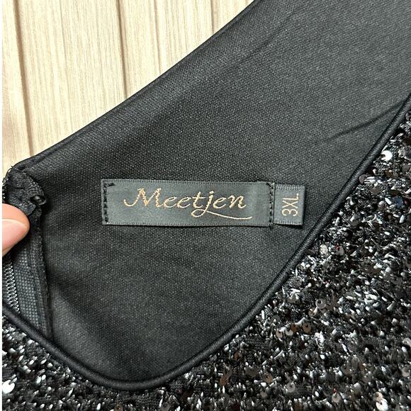Meetjen Sequin A-Line Prom Dress Size 3XL - Picture 3 of 7